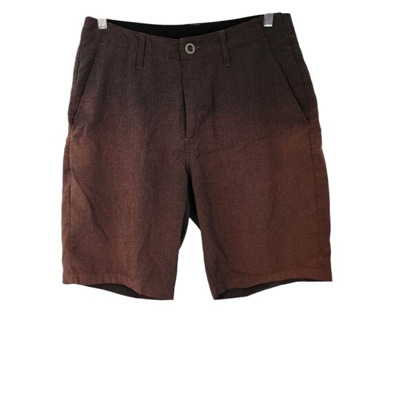 Volcom Shorts True To This Stretch Black Two Tone Faded Size 31 10" Inseam - Picture 1 of 12